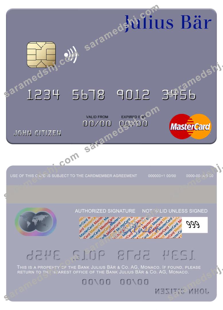 Monaco Bank Julius Bär & Co. AG mastercard
